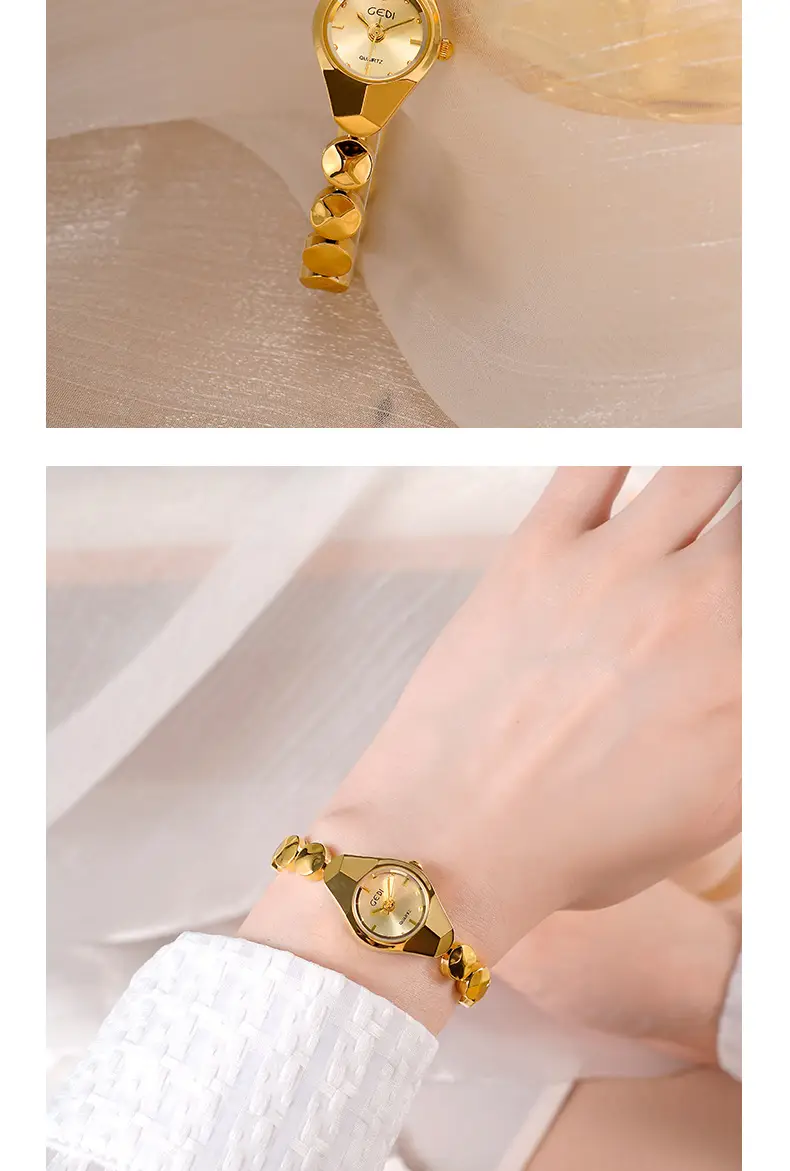Women's Gedi Quartz Bracelet Watch Silver Water Resistant — feature 19
