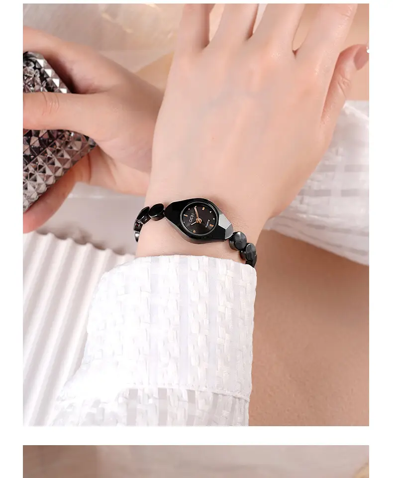 Women's Gedi Quartz Bracelet Watch Silver Water Resistant — feature 21