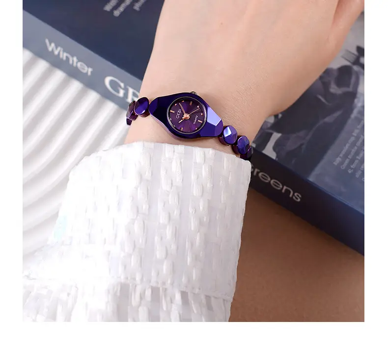 Women's Gedi Quartz Bracelet Watch Silver Water Resistant — feature 25