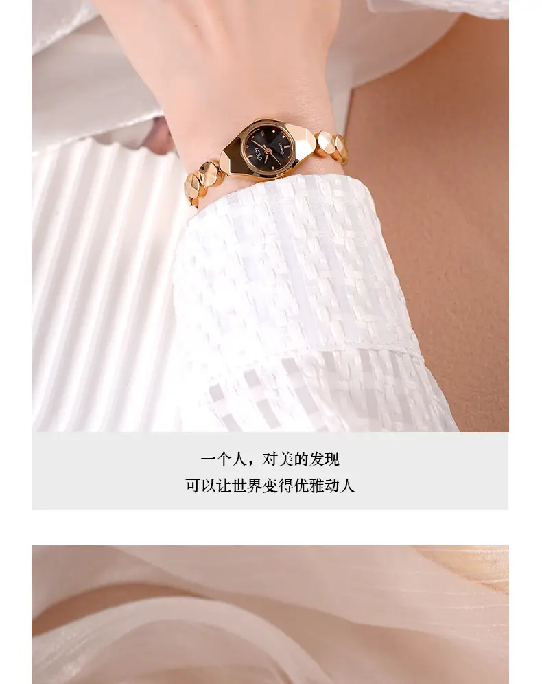 Women's Gedi Quartz Bracelet Watch Silver Water Resistant — feature 9
