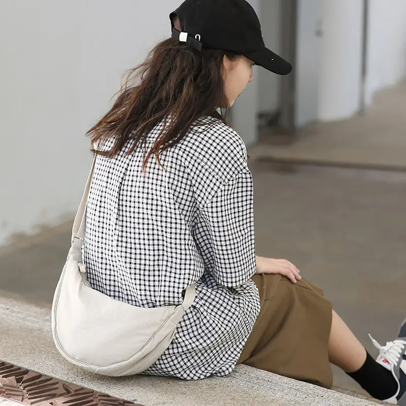 Blue Nylon Crossbody Bag for Students Women - Image 22