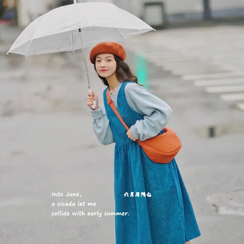Blue Nylon Crossbody Bag for Students Women — feature 10