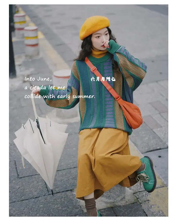 Blue Nylon Crossbody Bag for Students Women — feature 15