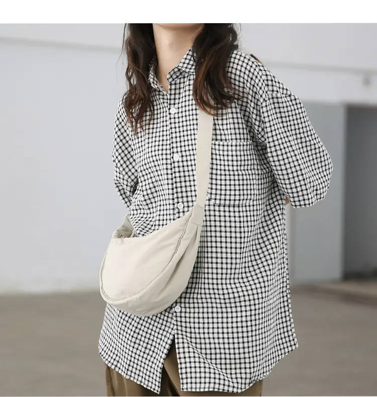 Blue Nylon Crossbody Bag for Students Women — feature 17