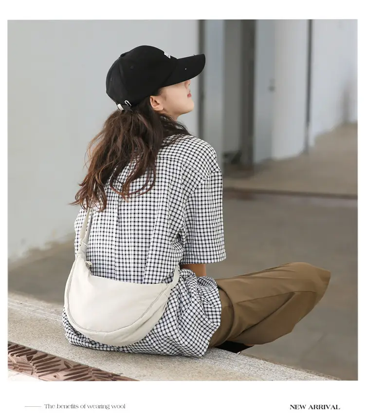 Blue Nylon Crossbody Bag for Students Women — feature 18