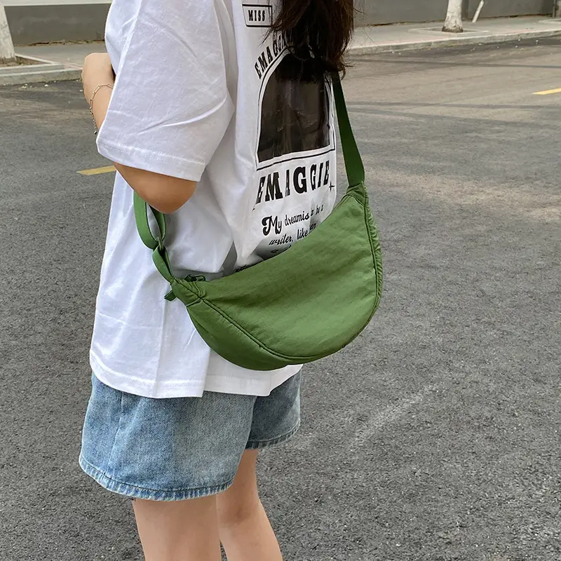 Blue Nylon Crossbody Bag for Students Women — feature 37