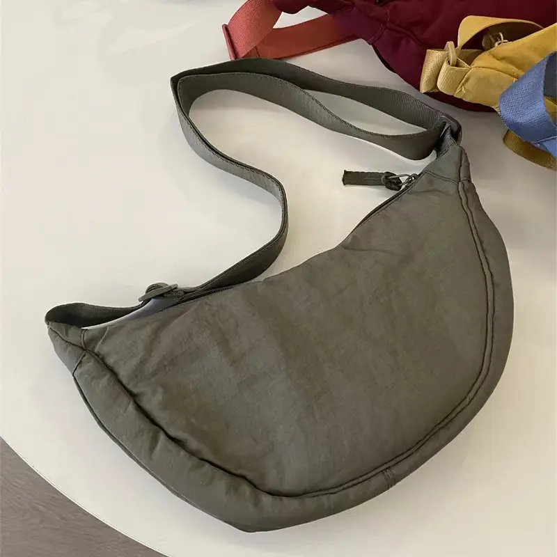 Blue Nylon Crossbody Bag for Students Women - Image 3