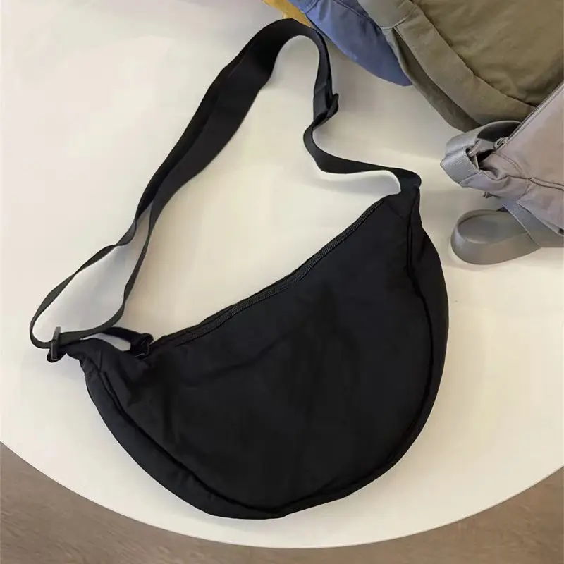 Blue Nylon Crossbody Bag for Students Women - Image 4