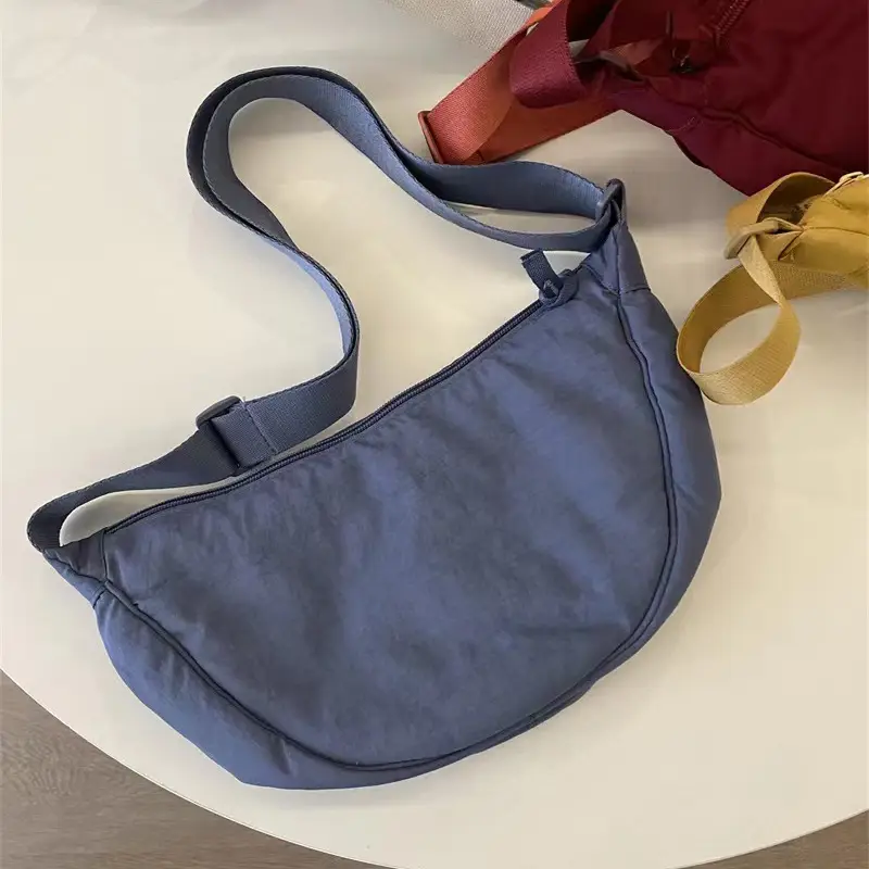 Blue Nylon Crossbody Bag for Students Women - Image 6