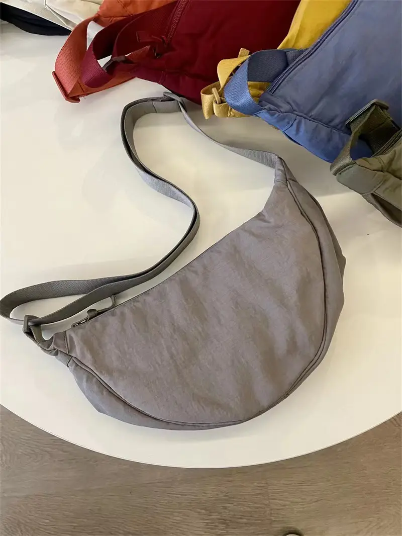 Blue Nylon Crossbody Bag for Students Women - Image 7