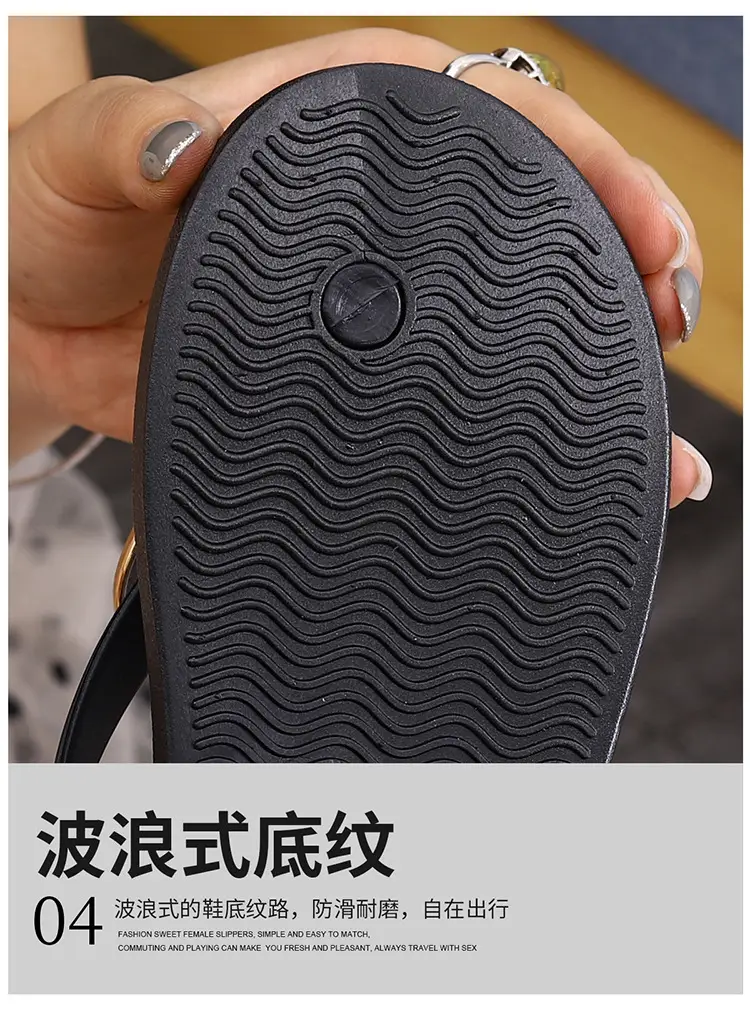 Women's Jelly Heart Open Toe Flip Flops Beach Shoes — feature 9