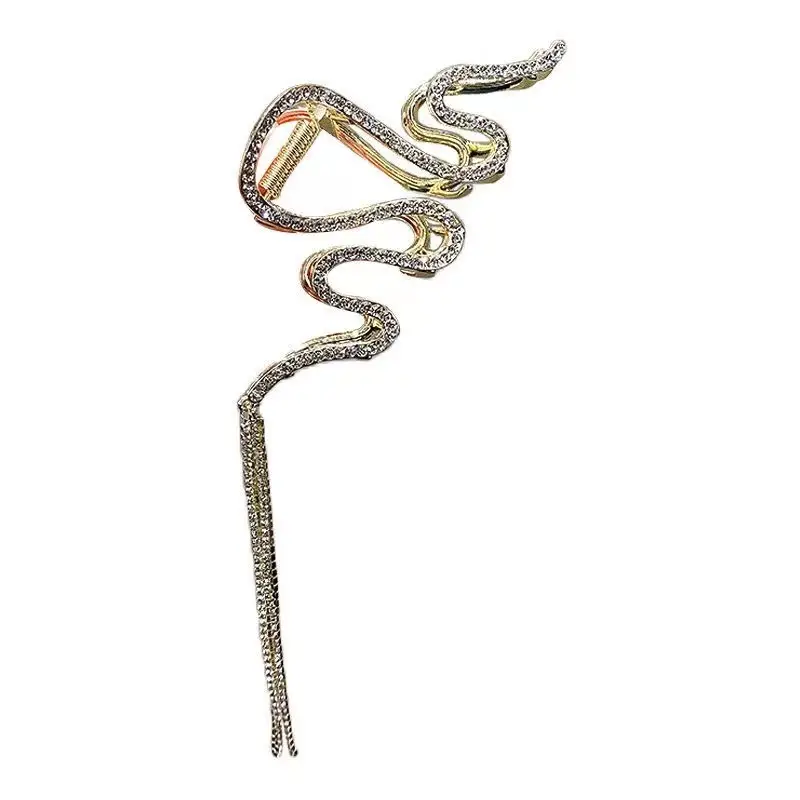 Korean Style Tassel Hairpin with Diamond Grip - Image 5