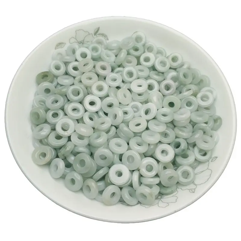 Natural Emerald Small Rings for DIY Bracelets & Abacus - Image 5