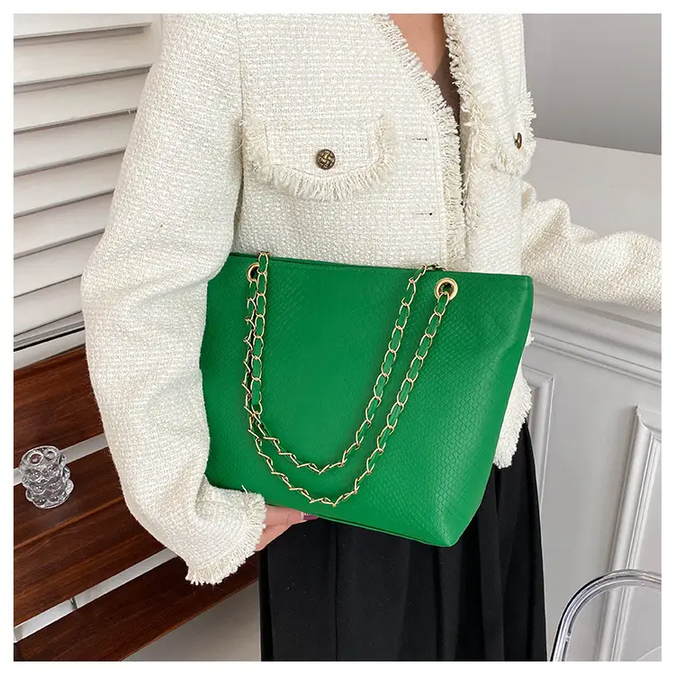 2022 Women's Beige Chain Shoulder Bag Casual Tote — feature 23