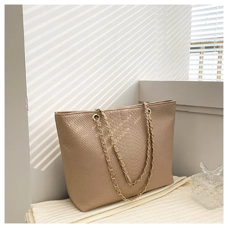 2022 Women's Beige Chain Shoulder Bag Casual Tote — feature 29