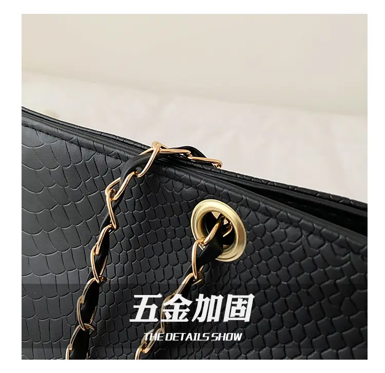 2022 Women's Beige Chain Shoulder Bag Casual Tote — feature 6