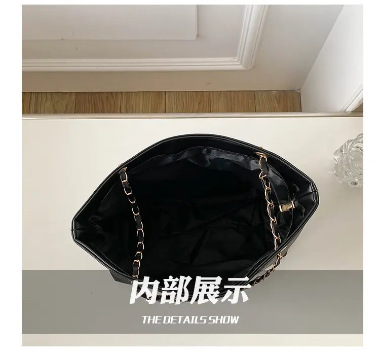 2022 Women's Beige Chain Shoulder Bag Casual Tote — feature 7