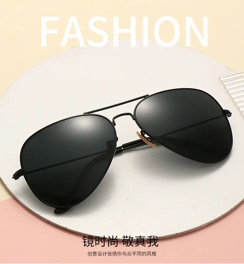 Aviator Sunglasses Blue Mirror Glass Men — feature 1