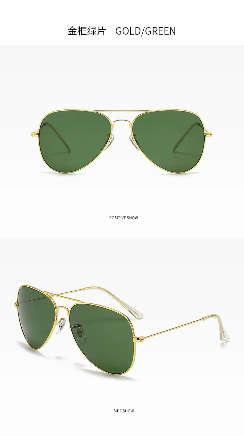 Aviator Sunglasses Blue Mirror Glass Men — feature 13