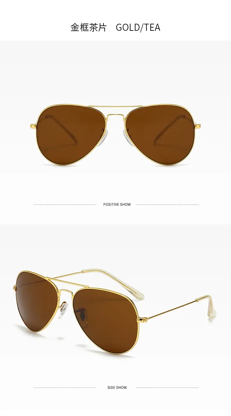 Aviator Sunglasses Blue Mirror Glass Men — feature 14