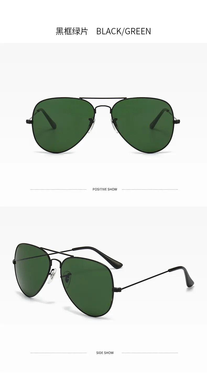 Aviator Sunglasses Blue Mirror Glass Men — feature 15