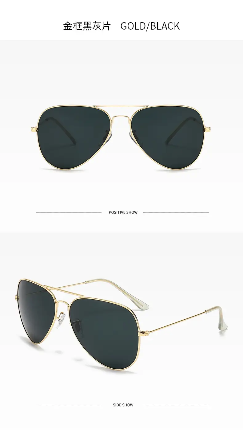 Aviator Sunglasses Blue Mirror Glass Men — feature 9