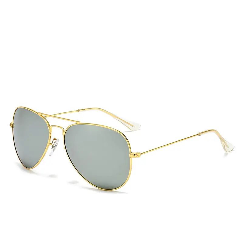 Aviator Sunglasses Blue Mirror Glass Men - Image 4