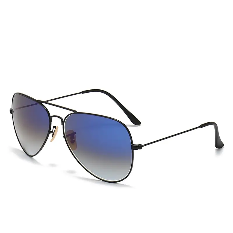 Aviator Sunglasses Blue Mirror Glass Men - Image 5
