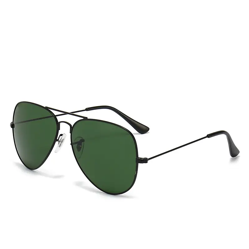 Aviator Sunglasses Blue Mirror Glass Men - Image 8
