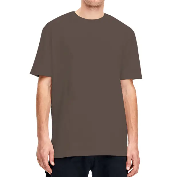 Men Green Cotton T-Shirt Short Sleeve Round Neck 160g - Image 11