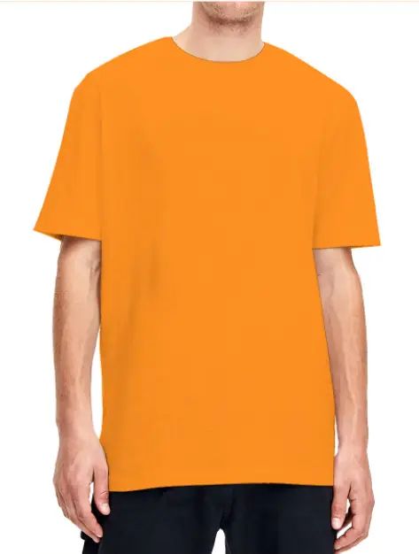 Men Green Cotton T-Shirt Short Sleeve Round Neck 160g - Image 13
