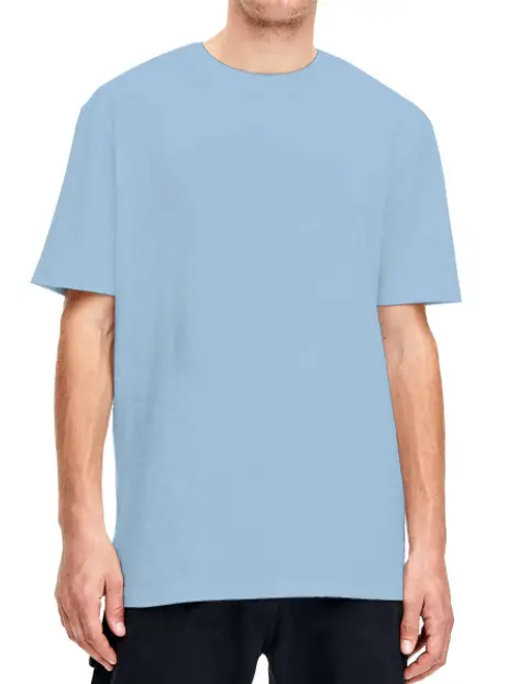 Men Green Cotton T-Shirt Short Sleeve Round Neck 160g - Image 15