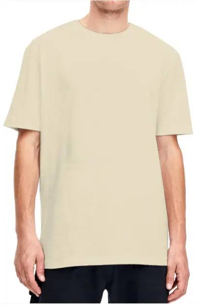 Men Green Cotton T-Shirt Short Sleeve Round Neck 160g - Image 18