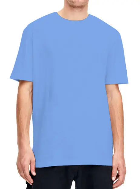 Men Green Cotton T-Shirt Short Sleeve Round Neck 160g - Image 19