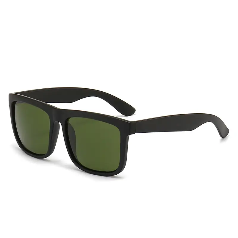 Black Glass Sunglasses Blue Lensed Travel Casual - Image 8
