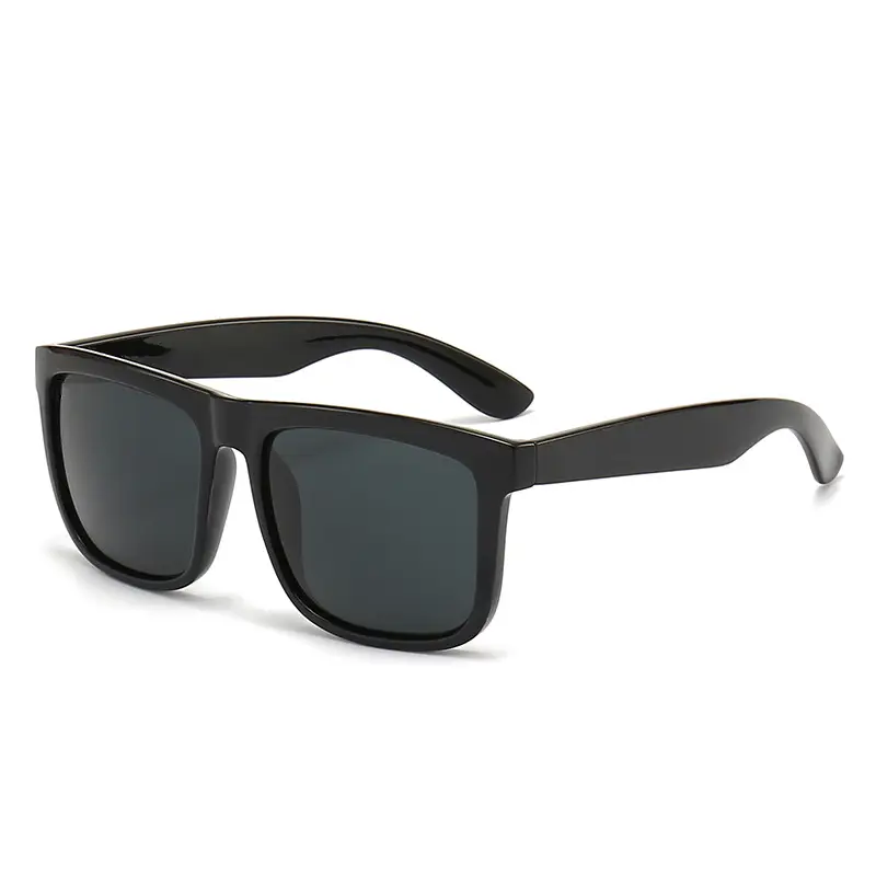 Black Glass Sunglasses Blue Lensed Travel Casual