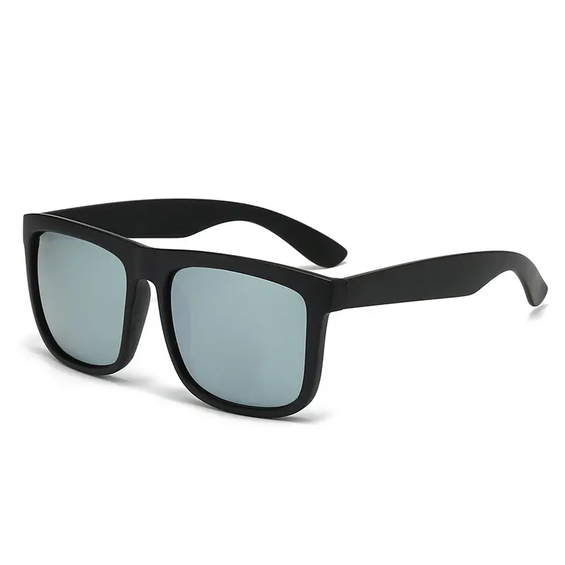Black Glass Sunglasses Blue Lensed Travel Casual - Image 6