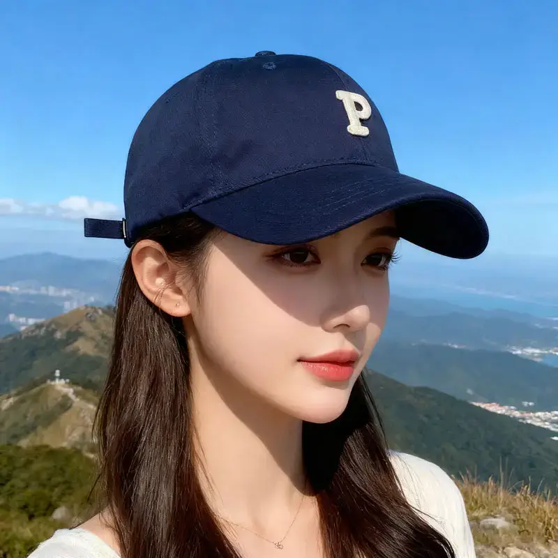 Japanese Letter P Baseball Cap Men's Spring Autumn Casual - Image 13