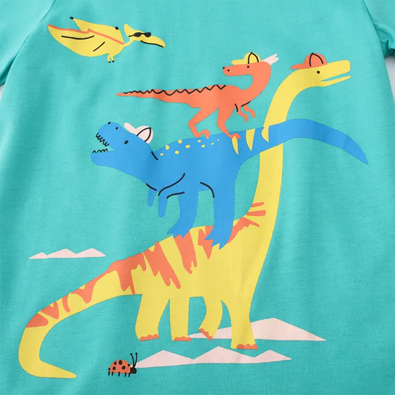 2025 Boys Blue Dragon Print T-Shirt