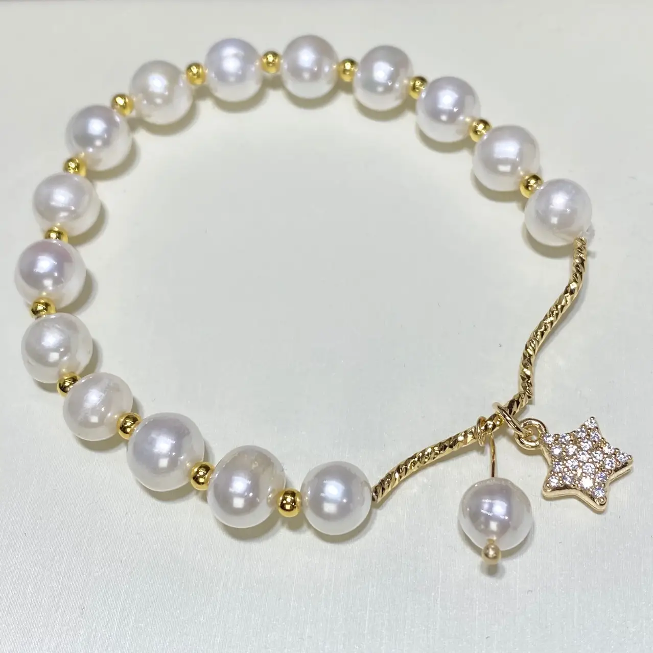 Pearl Bracelet with Crystal Charm for Girls — feature 11