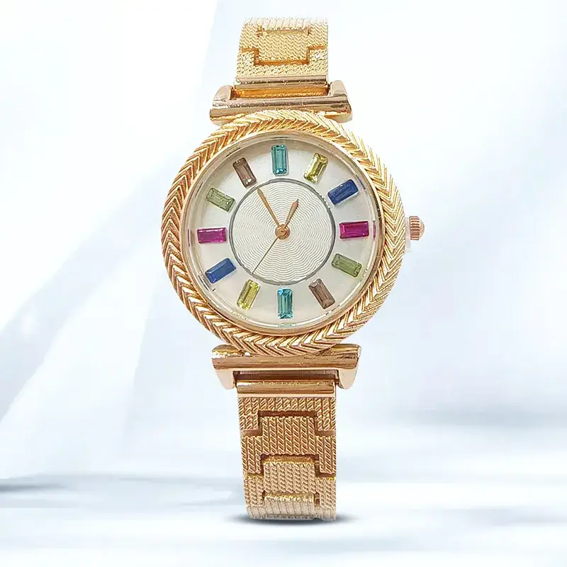 Women's Diamond Watch Set with Bow Design