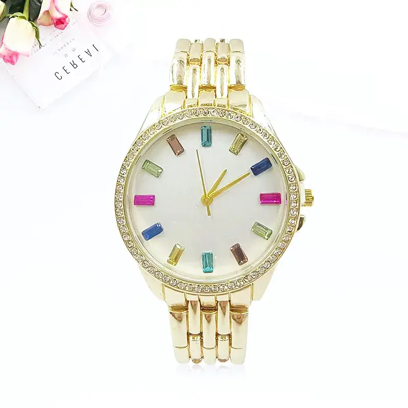 Women's Diamond Watch Set with Bow Design