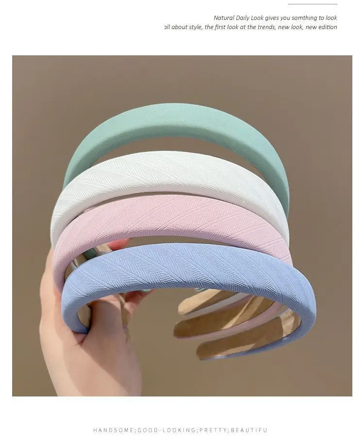 Women's Retro French Style Pearl Headband Blue White — feature 11
