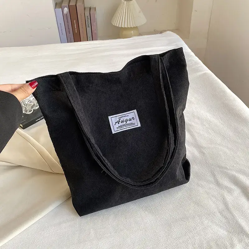 Black Velvet Shoulder Bag for Women Daily Use - Image 8