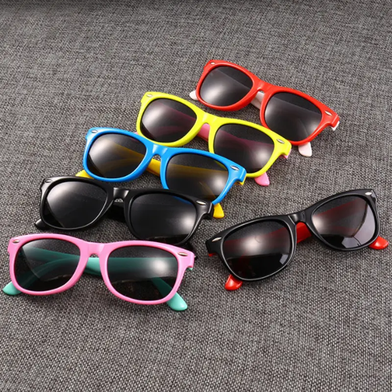 New Silicone Anti-UV Sunglasses for Kids Cross-Border Fashion