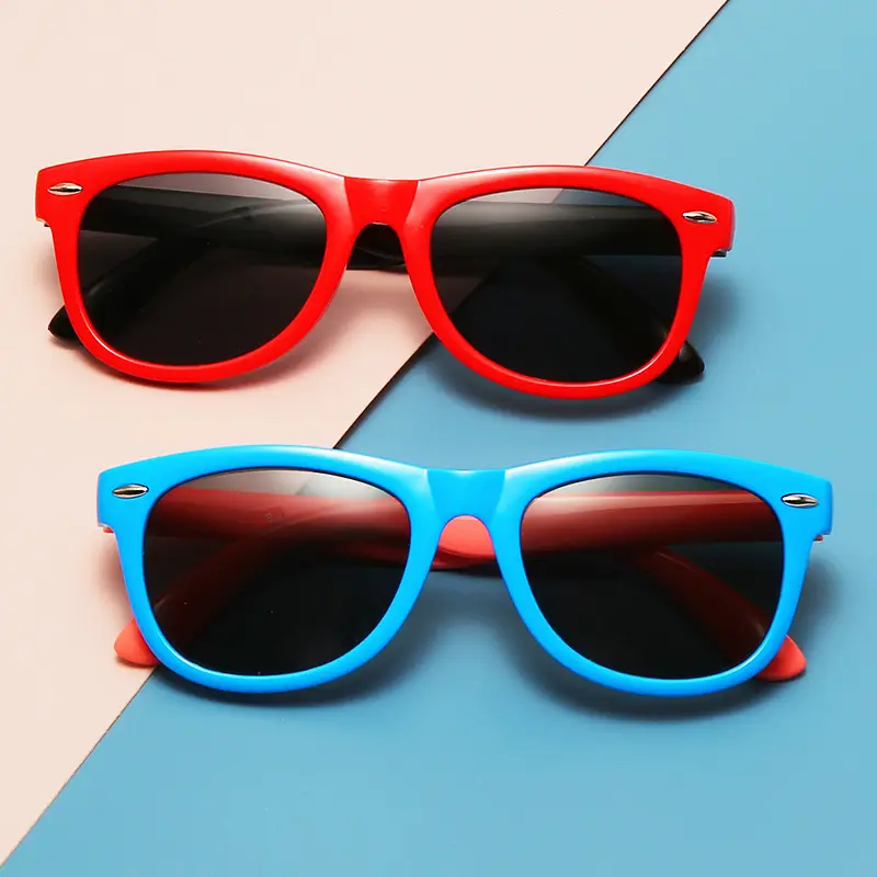 New Silicone Anti-UV Sunglasses for Kids Cross-Border Fashion