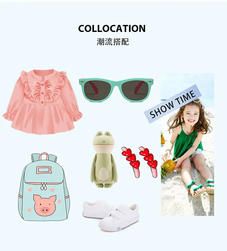 New Silicone Anti-UV Sunglasses for Kids Cross-Border Fashion — feature 12