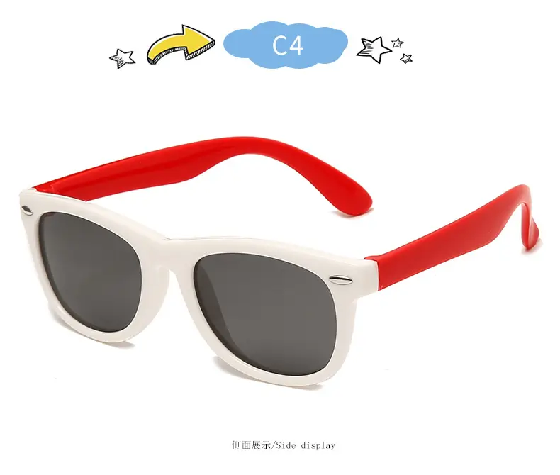 New Silicone Anti-UV Sunglasses for Kids Cross-Border Fashion — feature 16
