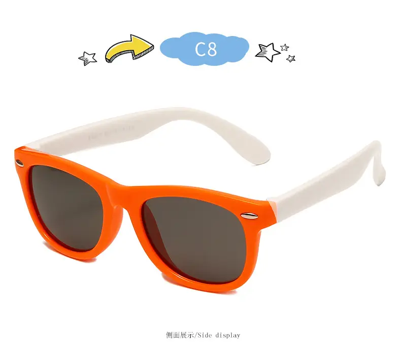 New Silicone Anti-UV Sunglasses for Kids Cross-Border Fashion — feature 20