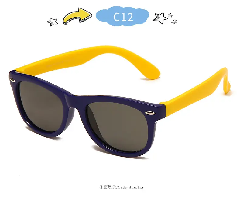 New Silicone Anti-UV Sunglasses for Kids Cross-Border Fashion — feature 24